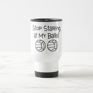 Mug De Voyage Cessez de regarder fixement mes volleyballs de