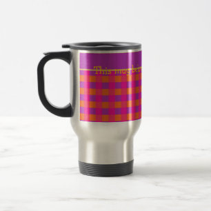 Mug De Voyage Chasse de voyage Motif rose, orange et violet