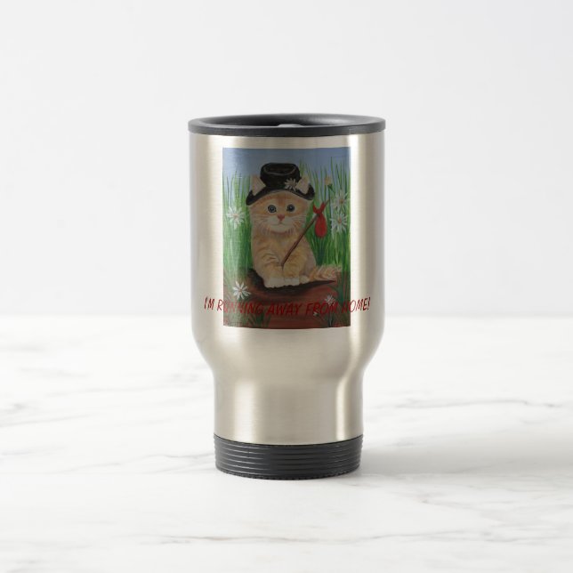Mug De Voyage Chat de clochard (Centre)