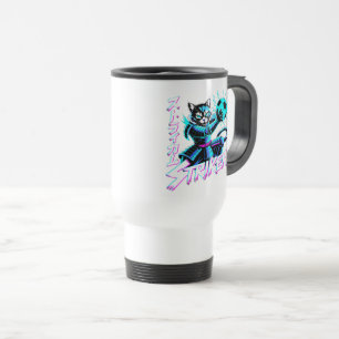 Mug De Voyage Chat de frappe samouraï cyberpunk pour joueurs et