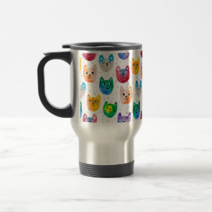 Mug De Voyage Chats aquarelles et amis