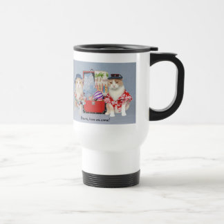 Mug De Voyage Chats drôles allant en Hawaï