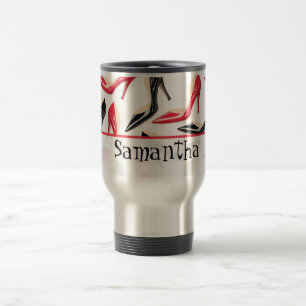 Mug De Voyage Chaussures Femen 15 oz. Coupe de Musique de Voyage