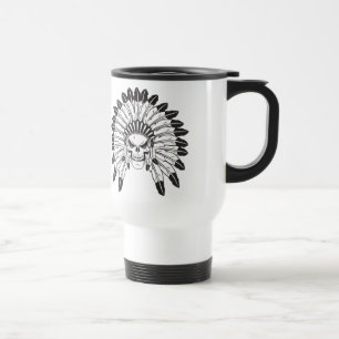 Mug De Voyage Chef du crâne indien