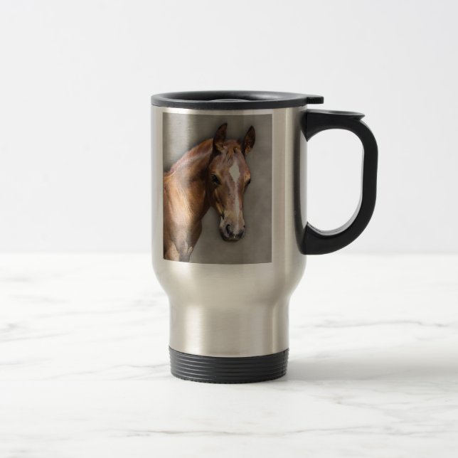 Mug De Voyage Cheval (Droit)