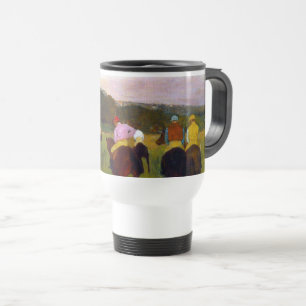 Mug De Voyage Chevaux de course Edgar Degas à Longchamp