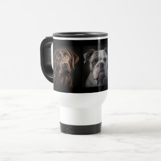 Mug De Voyage Chien de compagnie mignon 3 photo personnalisée