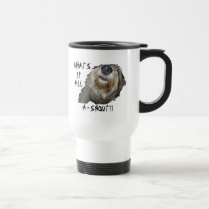 Mug De Voyage Chien "QU'EST-CE QUE C'EST QUE DE LA NEIGE ? ?" Mu