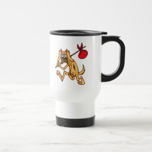 Mug De Voyage Chien sans valeur de bande dessinée de clochard