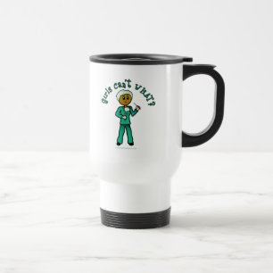 Mug De Voyage Chirurgienne noire en écologie