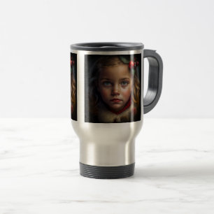 Mug De Voyage Christmas Girl Travel/Commuter Mug, 15 oz