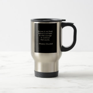 Mug De Voyage Citation de Winston Churchill ; succès