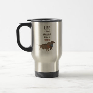Mug De Voyage Citation faite sur commande de silhouettes de