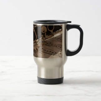 Mug De Voyage Clarinette et feuilles de musique