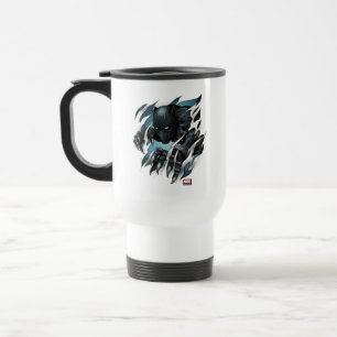 Mug De Voyage Classiques Avengers Black Panther déchirant tout