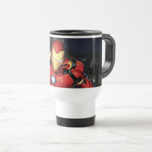 Mug De Voyage Classiques Avengers   Iron Man volant vers l'avant