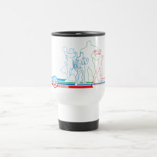 Mug De Voyage Classiques des Avengers Rétro Ligne artistique C