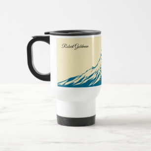 Mug De Voyage Club de ski hivernal vintage personnalisé Lodge