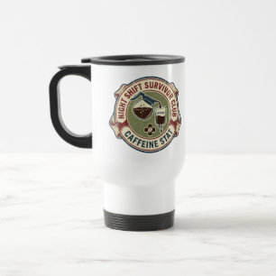 Mug De Voyage Club des survivants de l'équipe de nuit Caféine In