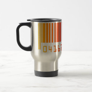 Mug De Voyage Code-barres coloré Boug de voyage en aluminium
