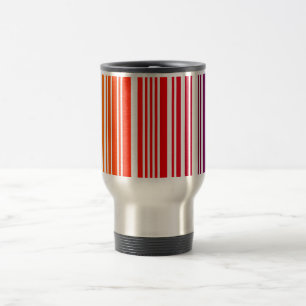 Mug De Voyage Code-barres coloré Boug de voyage en aluminium