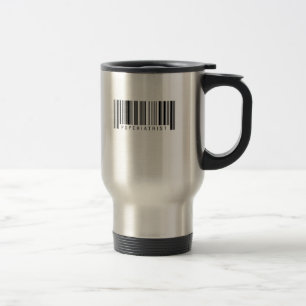 Mug De Voyage Code barres de psychiatre