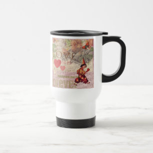 Mug De Voyage Cœur d'amour Chérubin de la Saint-Valentin