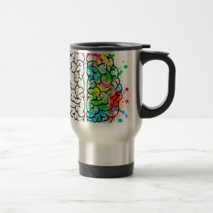 Mug De Voyage coeur d'idée de psychologie de l'esprit cérébra