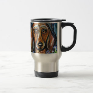 Mug De Voyage Coeurs d'amour de teckel