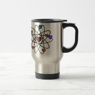 Mug De Voyage Coeurs Empreintes de léopard de Valentine atomique