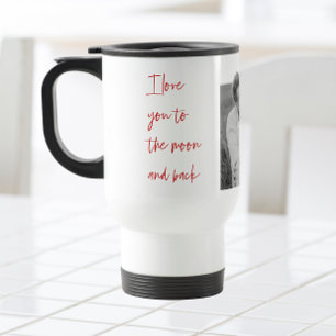 Mug De Voyage Collage Couple Photo & Citation Romantique Aimer V