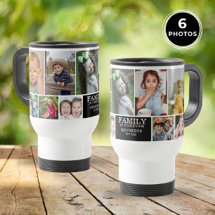 Mug De Voyage Collage de 10 photos de famille personnalisé Famil