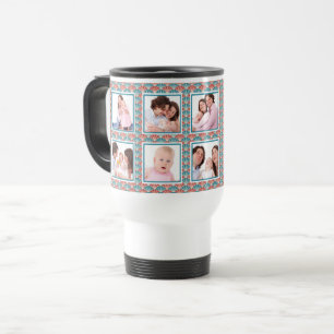 Mug De Voyage Collage de dix photos avec Motif de ventilateur d