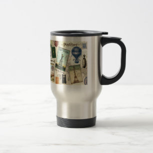 Mug De Voyage collage de voyage vintage moderne
