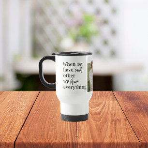 Mug De Voyage Collage moderne Photo Romantique Couple Citation C