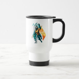 Mug De Voyage Collage moderniste d'Aquaman Aquaman