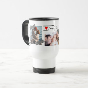 Mug De Voyage Collage personnalisé de photos de famille