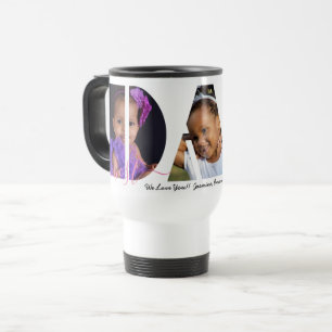 Mug De Voyage Collage photo personnalisé du meilleur DAD jamais
