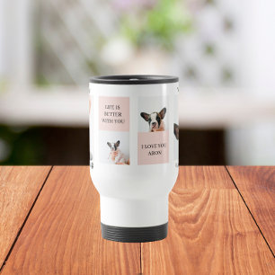 Mug De Voyage Collage photos de chiens Le chien est mes valent