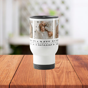 Mug De Voyage Collage tendance photo et meilleure famille jamais