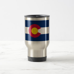 Mug De Voyage Colorado : le drapeau de l'État du centenaire