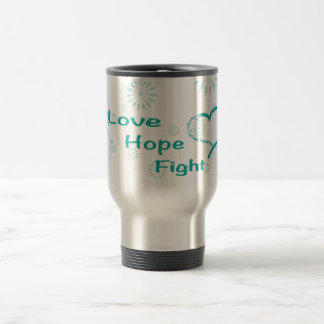 Mug De Voyage Combat d'espoir d'amour - conscience de Cancer