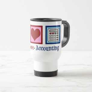 Mug De Voyage Comptable des mignons comptables Peace Love
