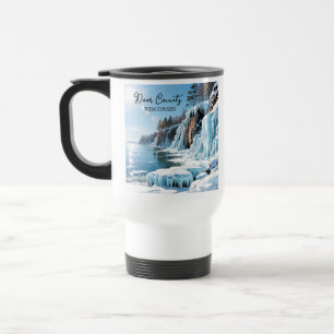 Mug De Voyage Comté de Door Wisconsin Hiver gelé