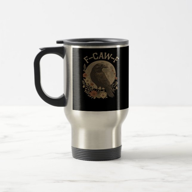 Mug De Voyage Conception de base F-Caw-F (Gauche)