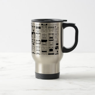 Mug De Voyage conception de caractères du pixel 8bit