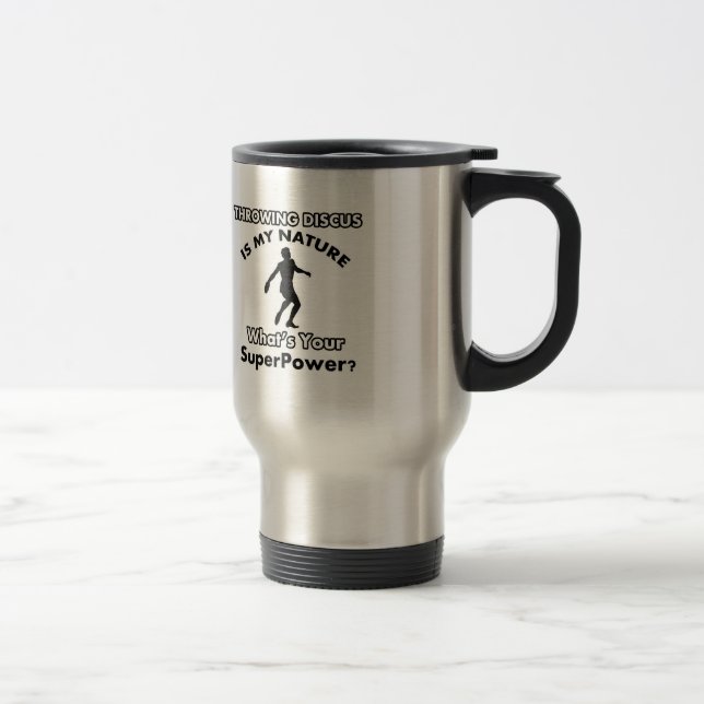 Mug De Voyage conception de disque de jet (Droit)