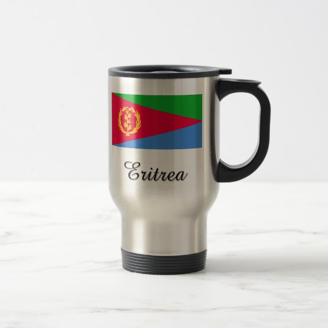 Mug De Voyage Conception de drapeau de l'Érythrée (Droit)