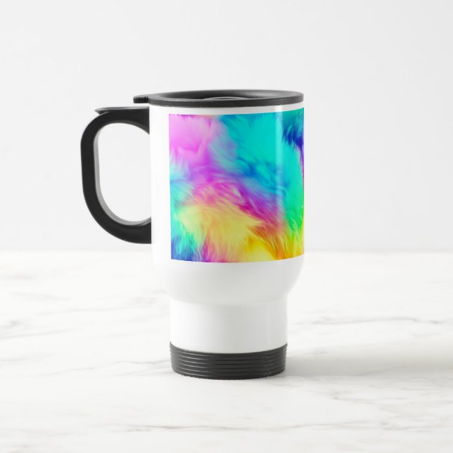 Mug De Voyage Conception de fond de texture de fourrure moelleus (Gauche)