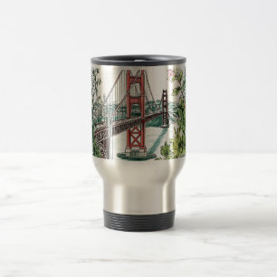 Mug De Voyage Conception de l'aquarelle du pont du Golden Gate d